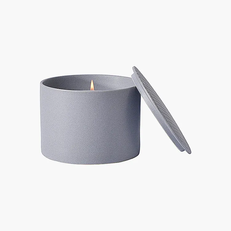 Цилиндр Свадебные украшения элегантность прекрасный подарок пункт матовые керамические банки для свечей с крышками