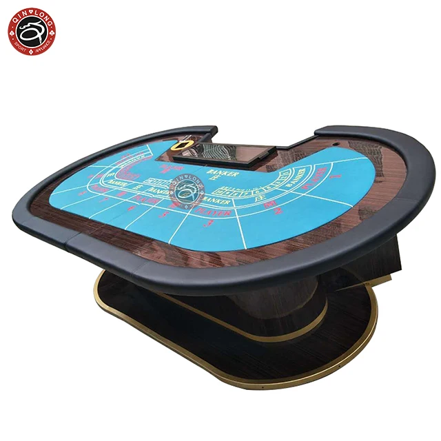 Luxury Texas poker table with New design stainless steel leg Baccarat Texas poker Casino Deluxe Customize