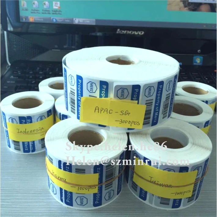 Custom Sequence Adhesive Barcode Stickers Roll,Serials Number Sticker Printing