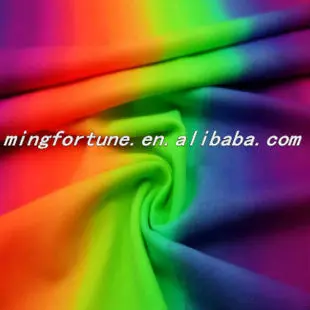 Артикул лайкра радужная полоса печатная ткань из микрофибры