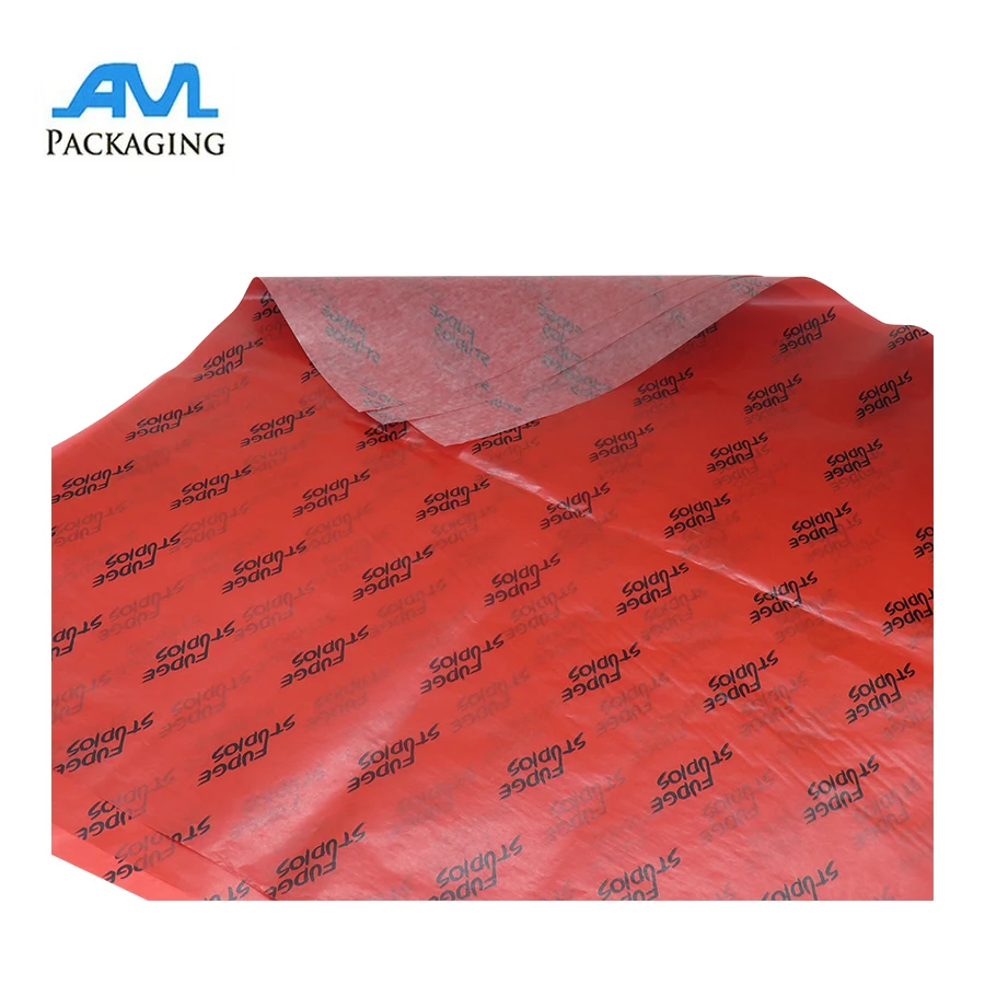 60*60cm custom logo design printing color wax waterproof flower gift wrap paper