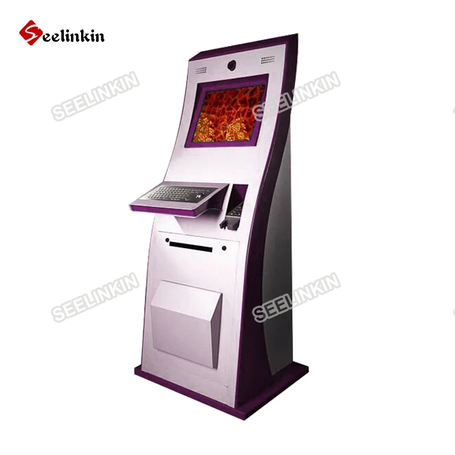 Metal Standalone computer Cheap Business Card Dispenser Kiosk Design