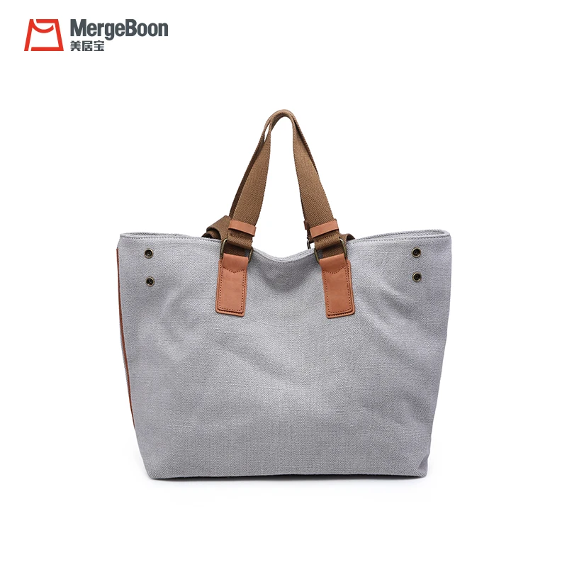 Large capacity 12oz cotton organic canvas women shopping tote bag