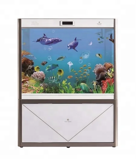 Стеклянный аквариум Cleair из алюминиевого