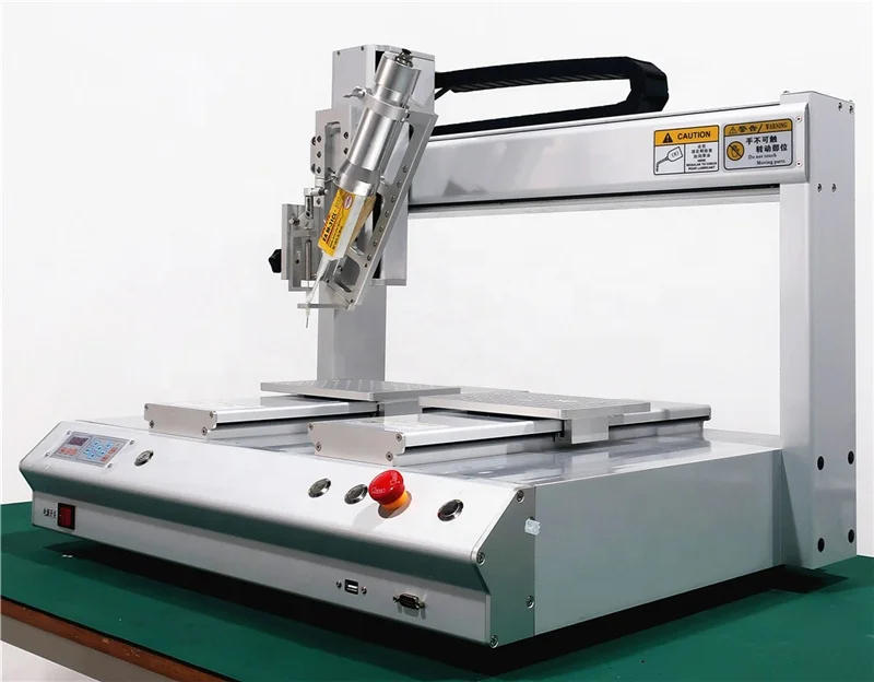 
Adhesive epoxy dispensing system equipment automatic glue applicator benchtop liquid dispenser robots for integrated circuits 
