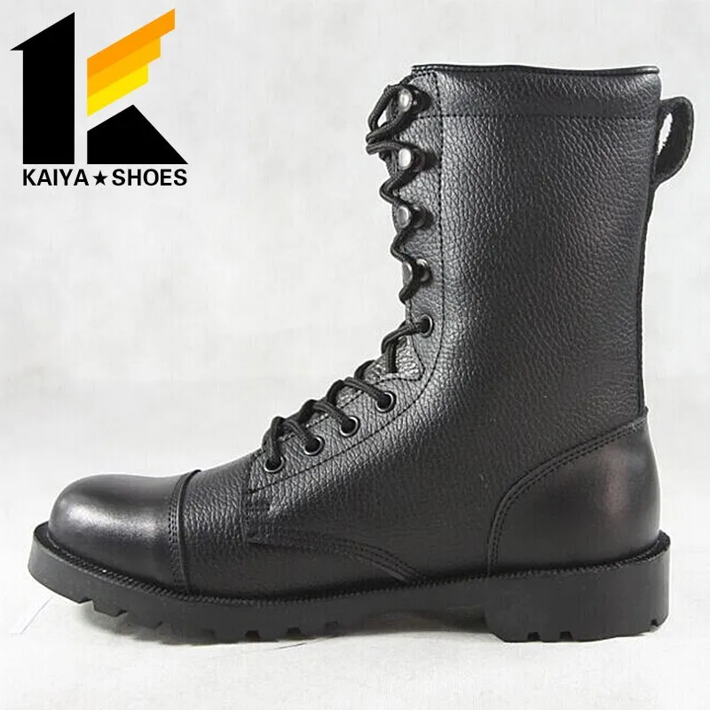 Тиснение кожи черный непал армейские ботинки