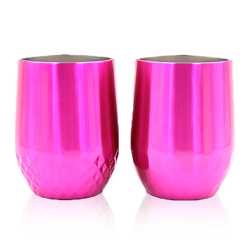 Double wall stainless steel 12oz thermos flask Solid Cups coffee thermos water tumbler with slide lid