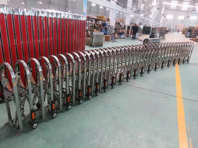 parking traffic barrier accordion barrier gate without motor QG-Z1704