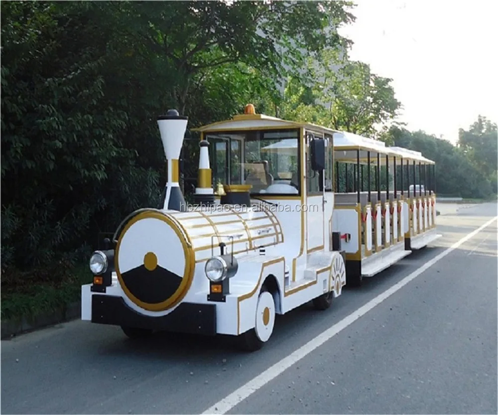 china manufacturer mini trackless electric train rides in amusement theme park