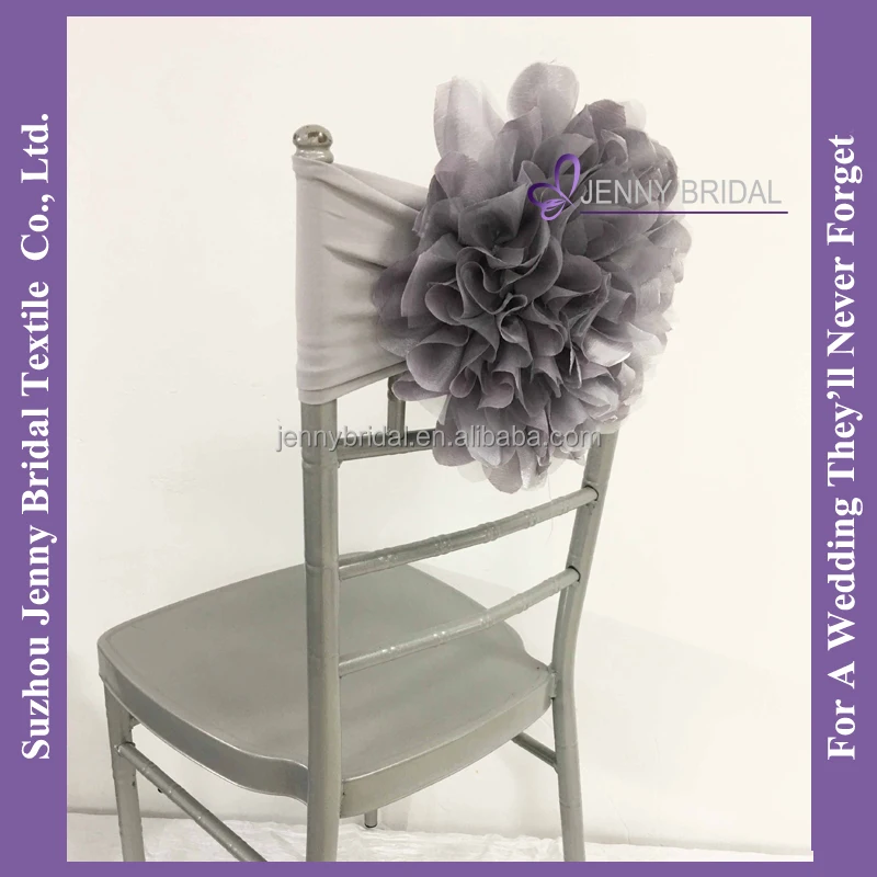 C418D organza taffeta fabric flower buy chair covers spandex