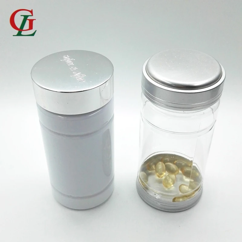 Pet 250CC здравоохранения бутылки контейнеры для хранения продуктов мака бутылка с серебряной Психическое