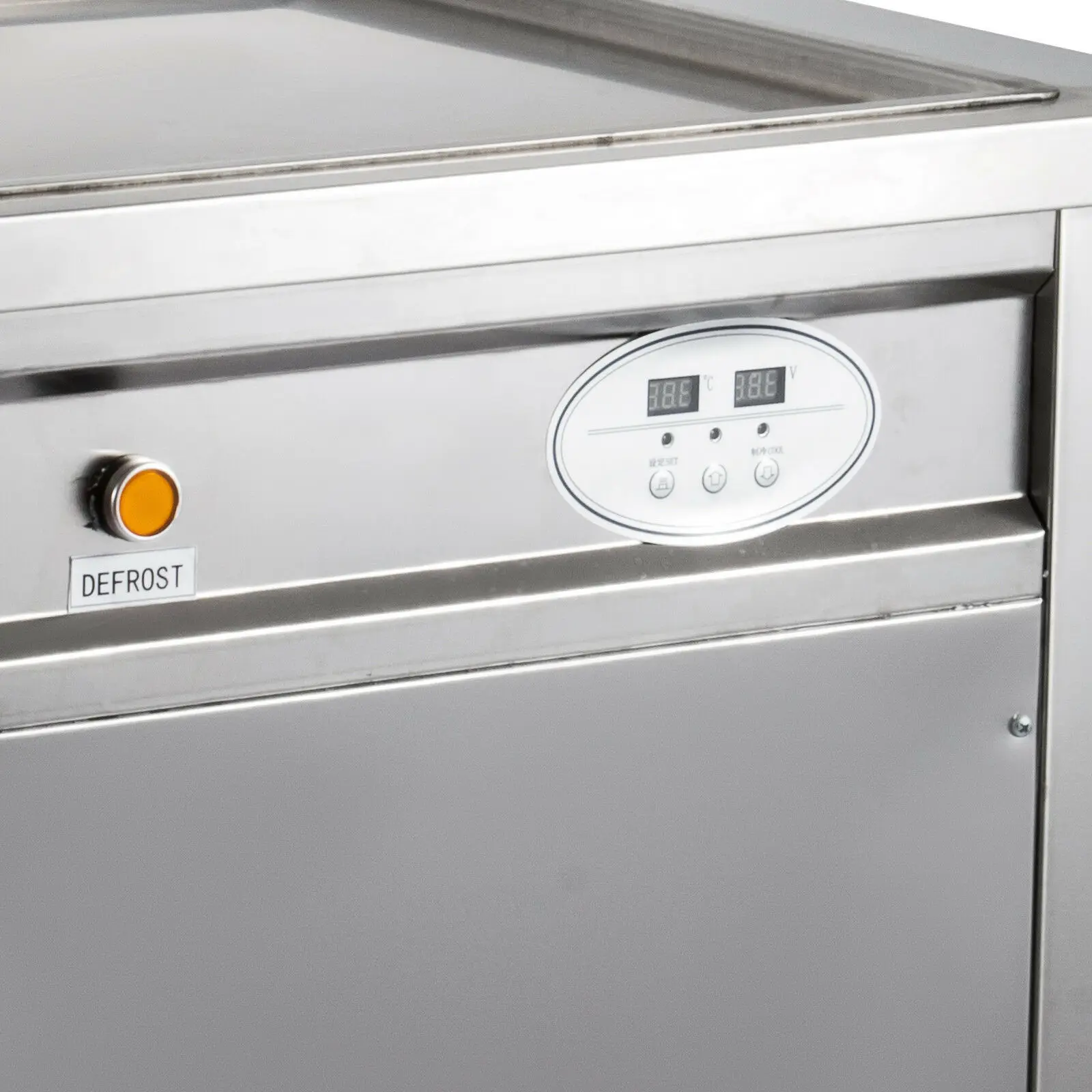 Новые туфли с квадратными одинарная кастрюля 50 см машина для жареного мороженого Таиланд мороженое egg Roll чайник