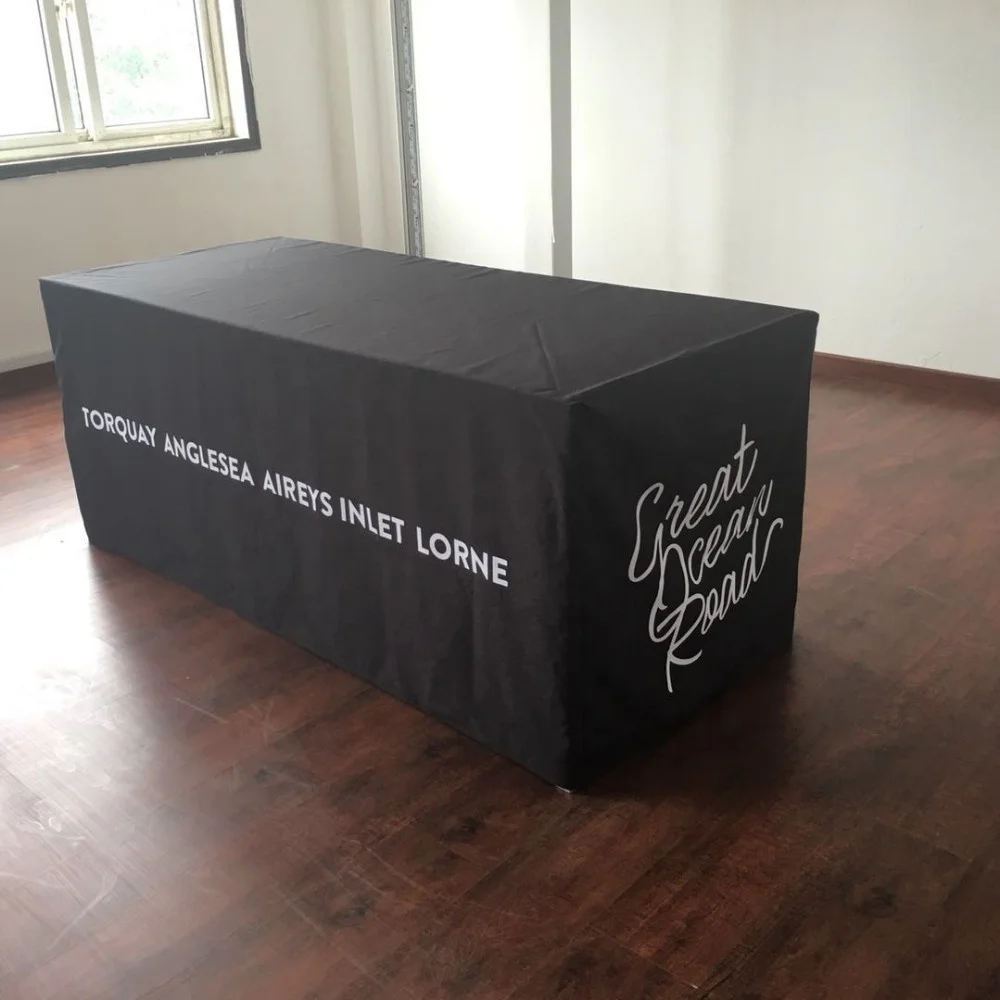 High Quality Fitted Table Cloth For Advertising Trade Show
