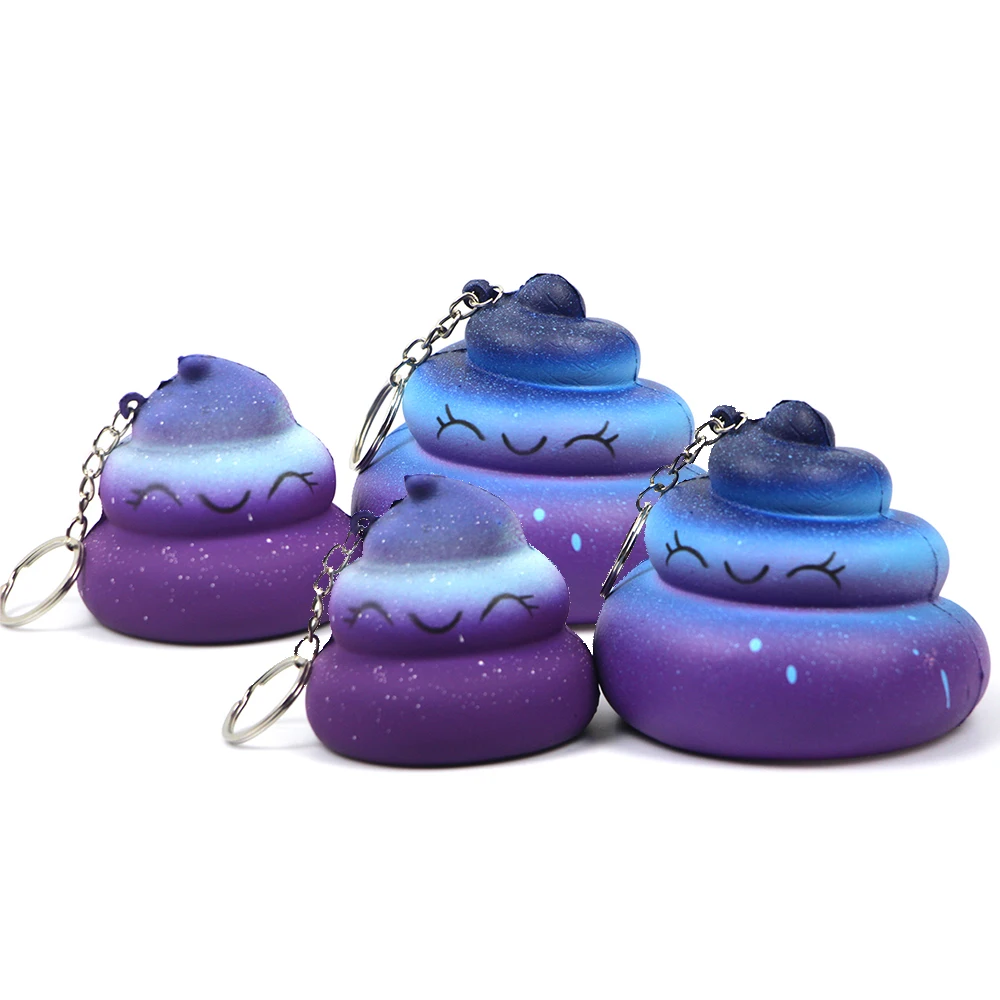 Оптовая продажа с фабрики Kawaii Galaxy Emojii, сжимаемая медленная игрушка из пенополиуретана