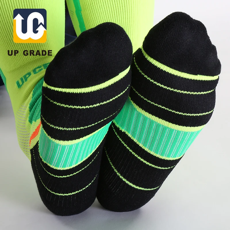 wholesale custom mature high quality knee high anti-slip professional football socks