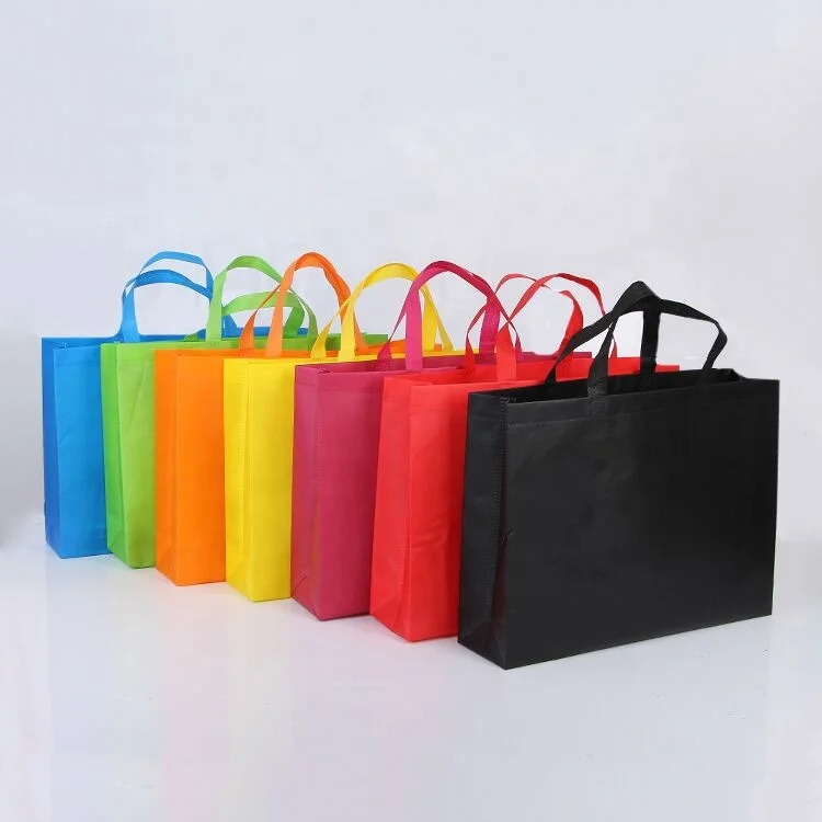Ultrasonic machine made heat seal non woven promotional bag