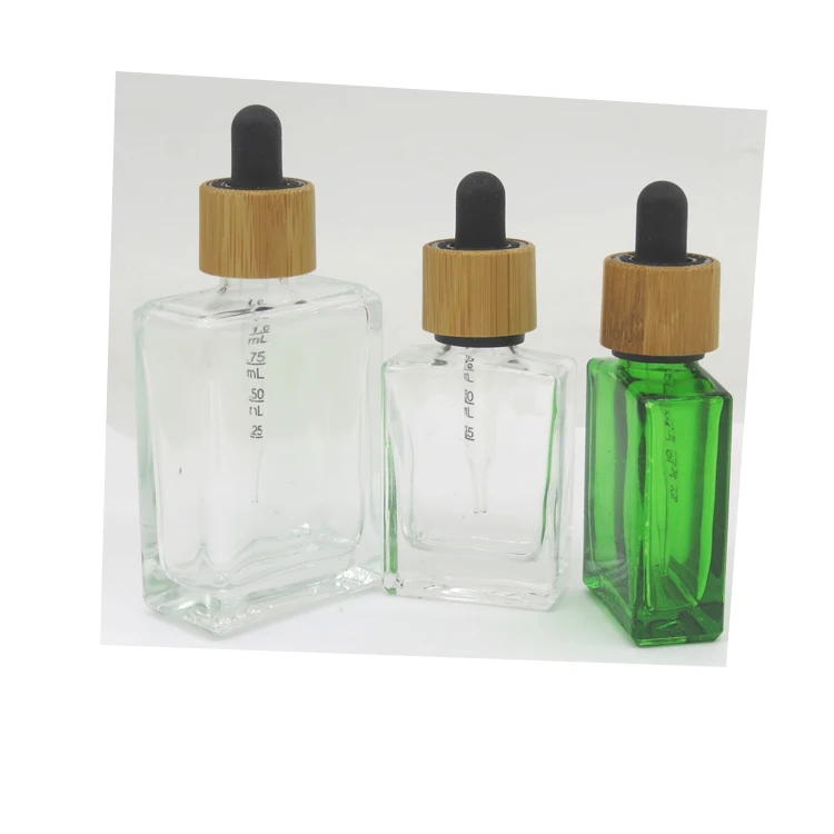 15ml 30ml square cooking smoke oil childproof cap glass childproof dropper bottle