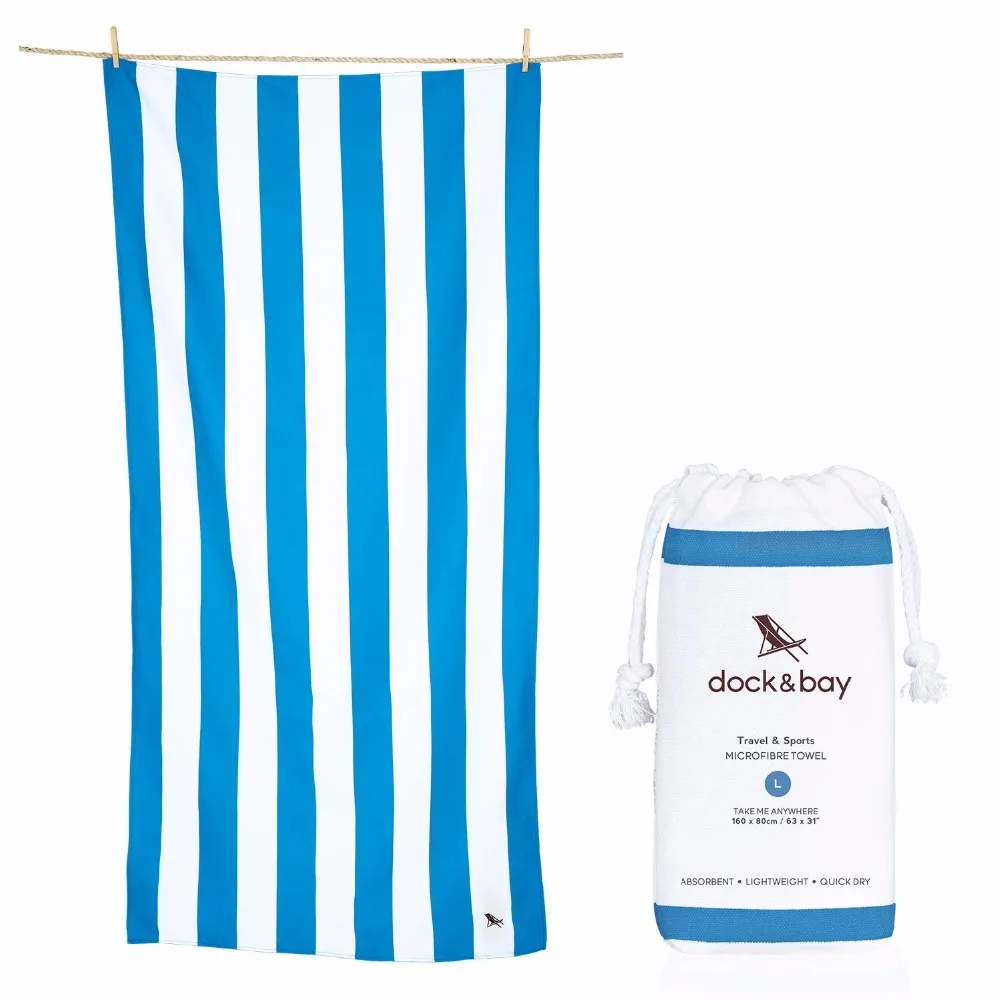 
Custom print beach towel with carry bag 