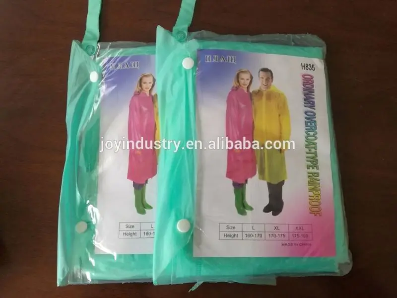 pvc customs poncho ,rain poncho,promotion cheap EVA raincoat