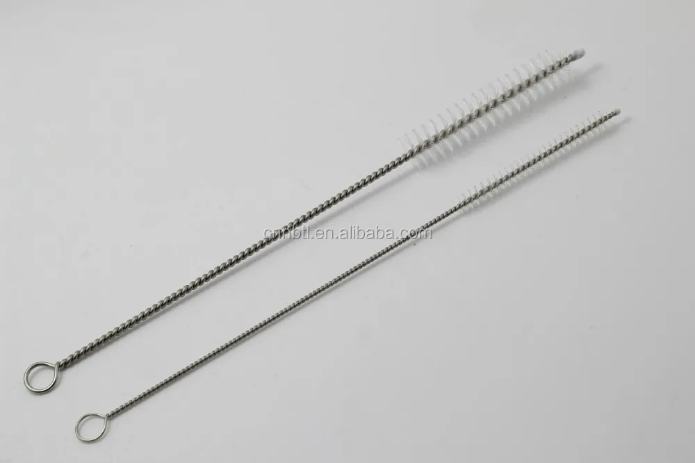 Nylon cleaning brush for straws cleaner