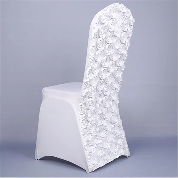 Wholesale  white polyester banquet chair cover retail   polyester banquet chair cover//