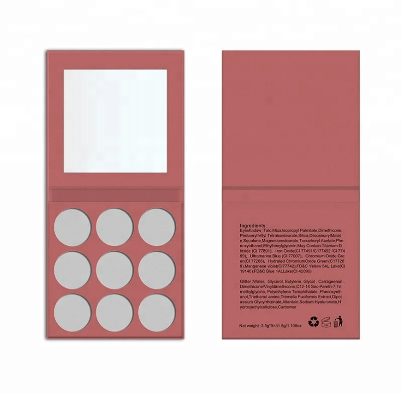 Custom your favorite color makeup palette shimmer glitter eyeshadow palette