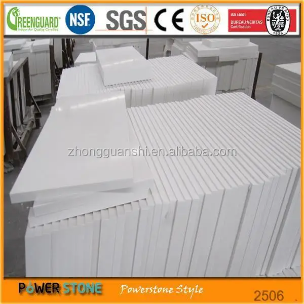 Высокое качество чистого белого кварца прилавок