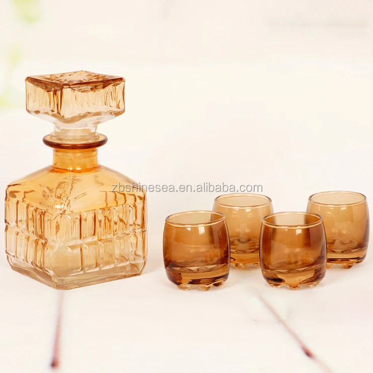 
mini square glass whiskey bottle with gift box making machine 