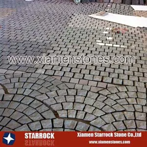 Cheap Outdoor Exterior Driveway 10x10x10 Granite Stone Crazing Paving