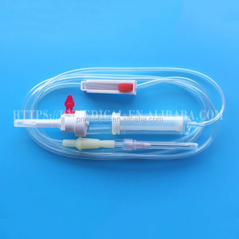 Китайский одноразовый медицинский дешевый набор для переливания крови с иглой