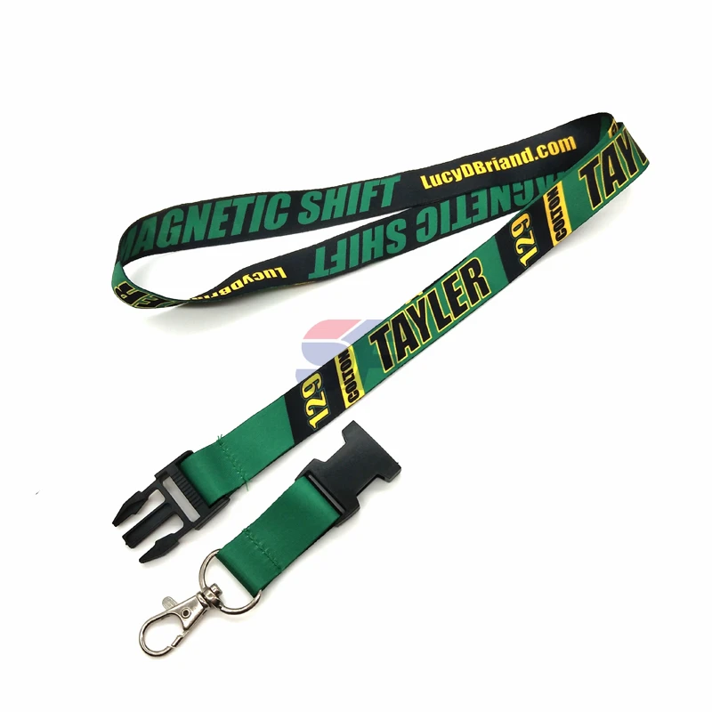 Heat transfer gifts card holder lanyards with lobster hook