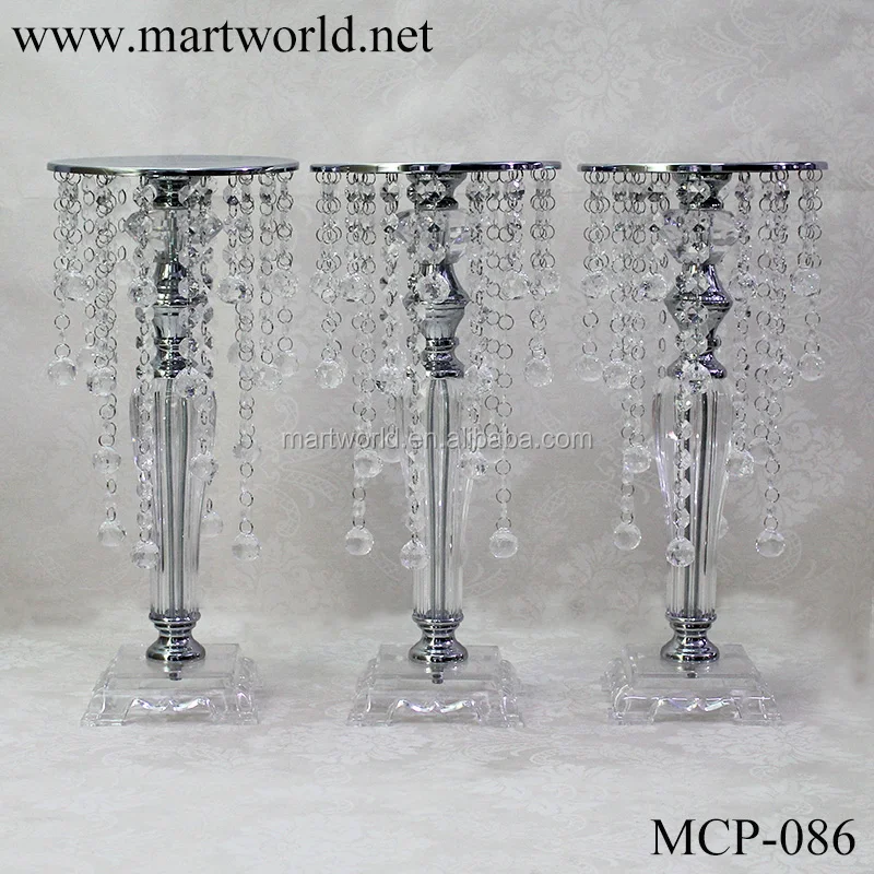 sell wedding clear wedding centerpiece candle holder party decoration event stand wedding vases(MCP-086)