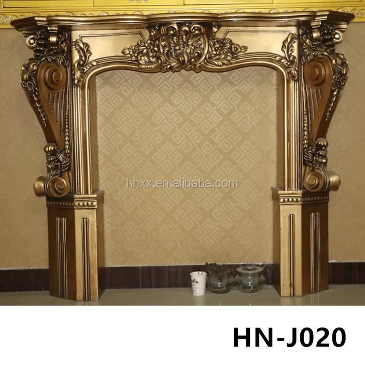Wholesale High Quality Customized Fireproof PU Fireplace Mantel