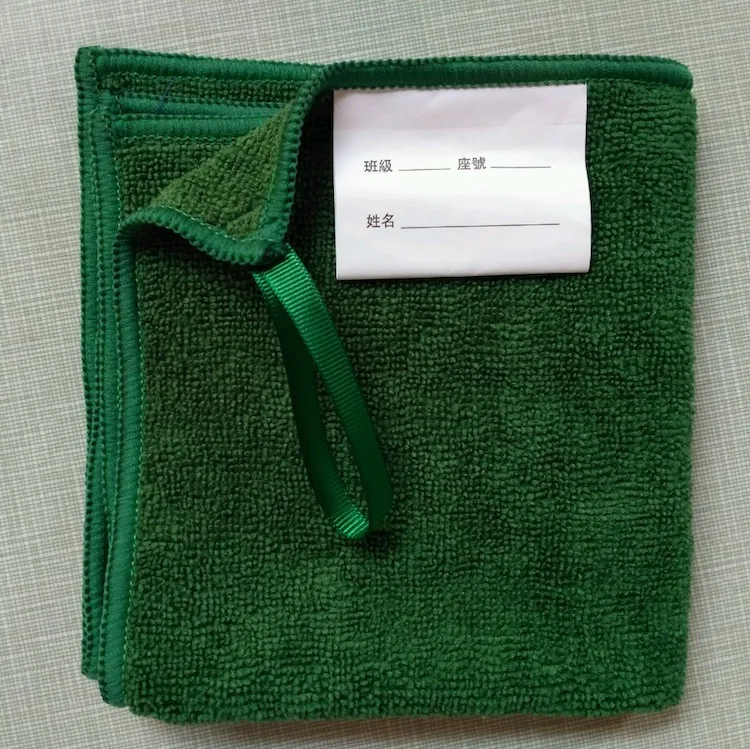 High Quality Kitchen Towel Student Cleaning Wipe With Hang Loop Cloth