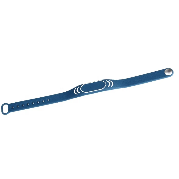 Factory price silicon wrist bands adjustable RFID silicon wristband GYM wristband with closure