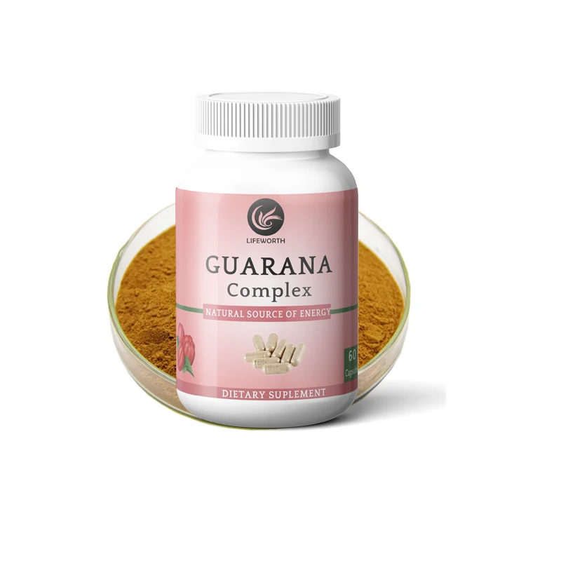 LIFEWORTH  organic herbal supplement for constipation guarana extract capsule