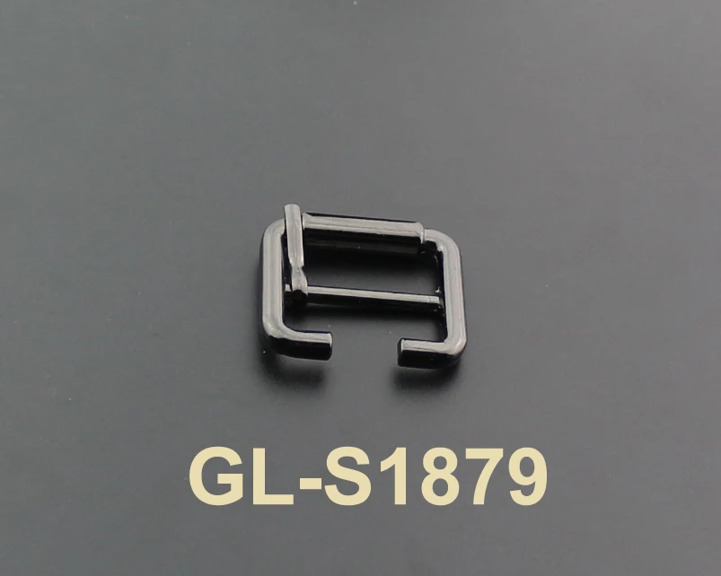 Wenzhou wholesale custom black metal shoe buckle accessories