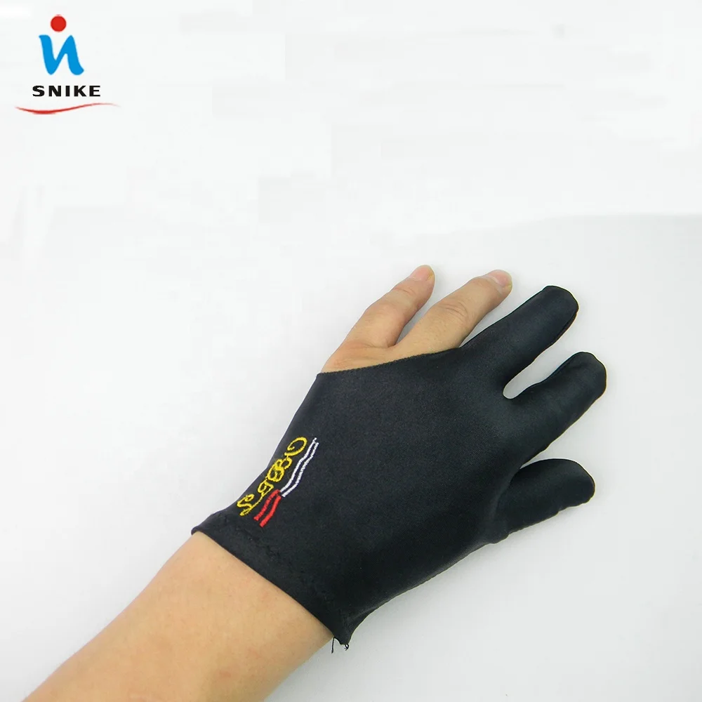 Factory Direct Sale Good Quality Snooker Billiard Cue Glove Three Finger Gloves