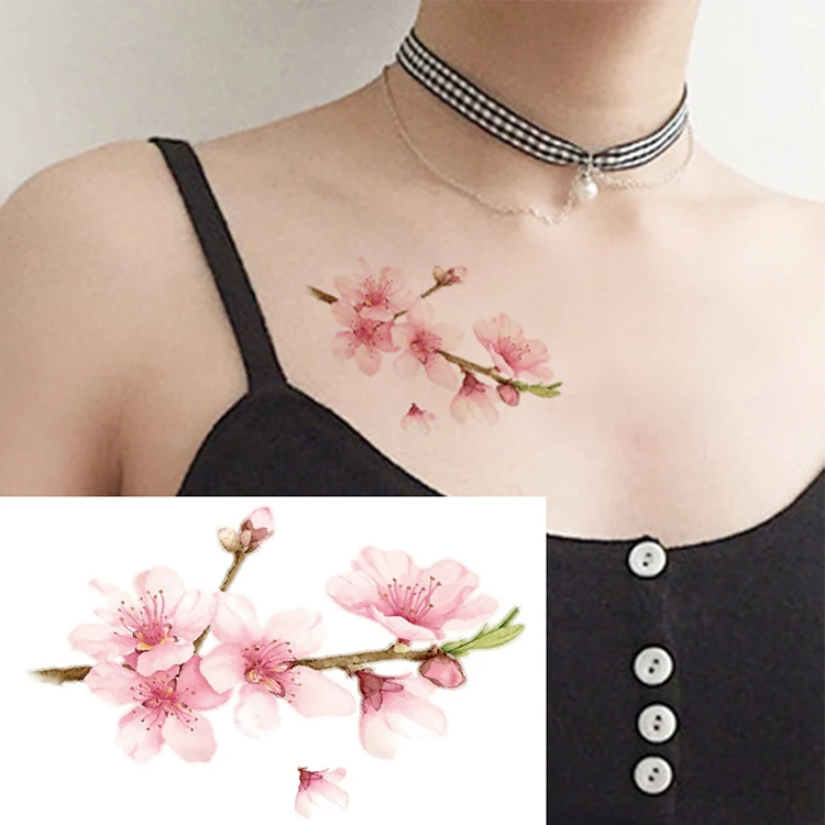 Wholesale rose flower new fashion waterproof temporary tattoo stickers