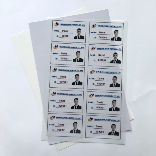 Inkjet printable card non-lamination PVC sheets For Id card white card inkjet dragon sheets 0.78mm a4