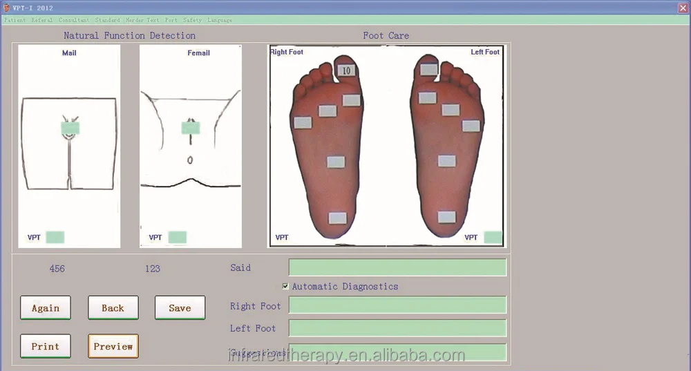 Digital Biothesiometer Vibration VPT Diabetic Neuro Diagnosis Medical Equipment