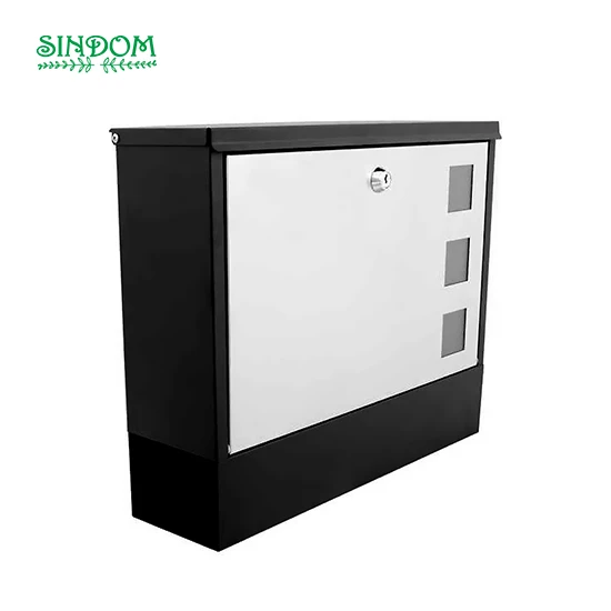 Modern Stainless Steel Post Boxes Wall Mount Mailbox for Apartments