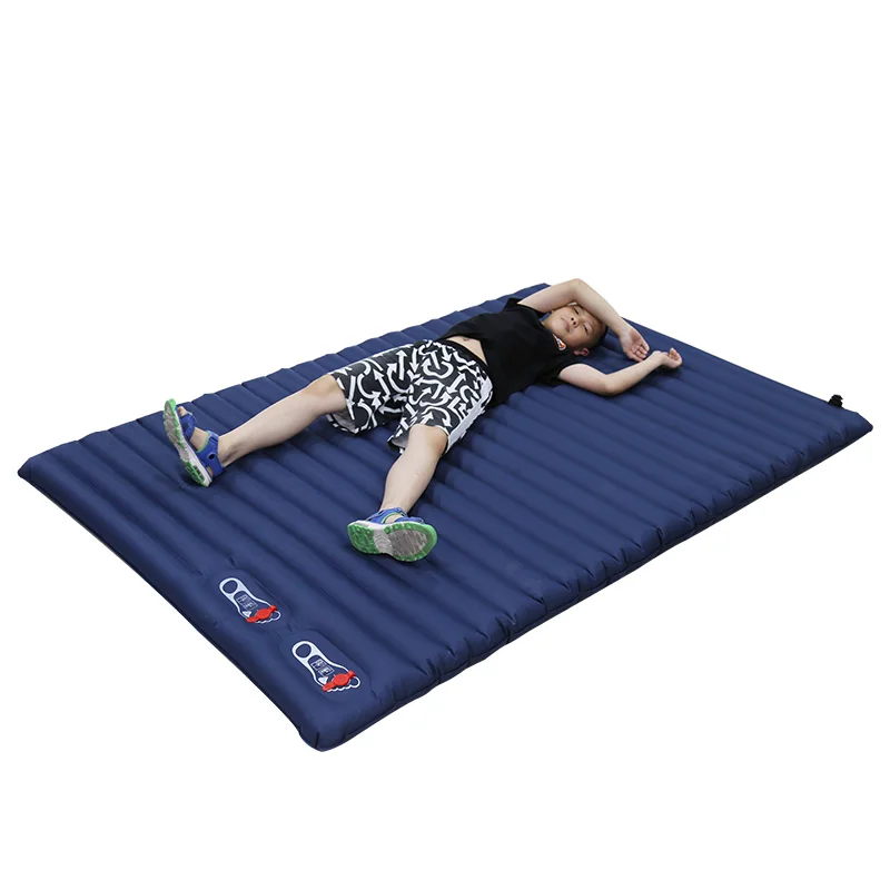 
NEW design Double Outdoor Camping Sleeping inflatable Mat Pad foot pump inflatable sleeping bed air mattress 
