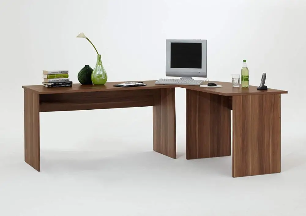 Computer Desk L-Shaped Large Corner PC Laptop Desk Study Table Workstation Gaming Desk for Home and Office Small Space