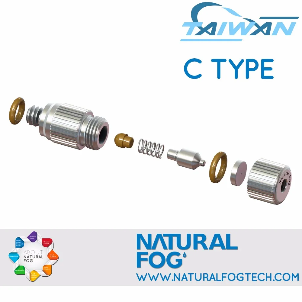 Taiwan Natural Fog Fine Droplet Stable Flow Rate Greenhouse Ceramic Nano Mist Nozzle