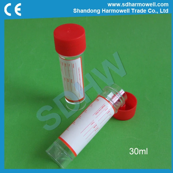 30ml disposable plastic urine specimen bottles made in china