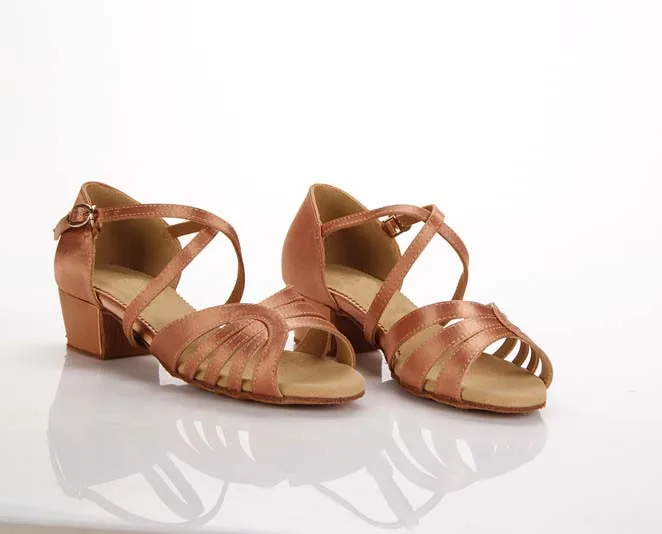 
2018 Best Seller Girl Latin Shoes Fresh Satin Child Latin Shoes China Children Latin Dancing Shoes China 