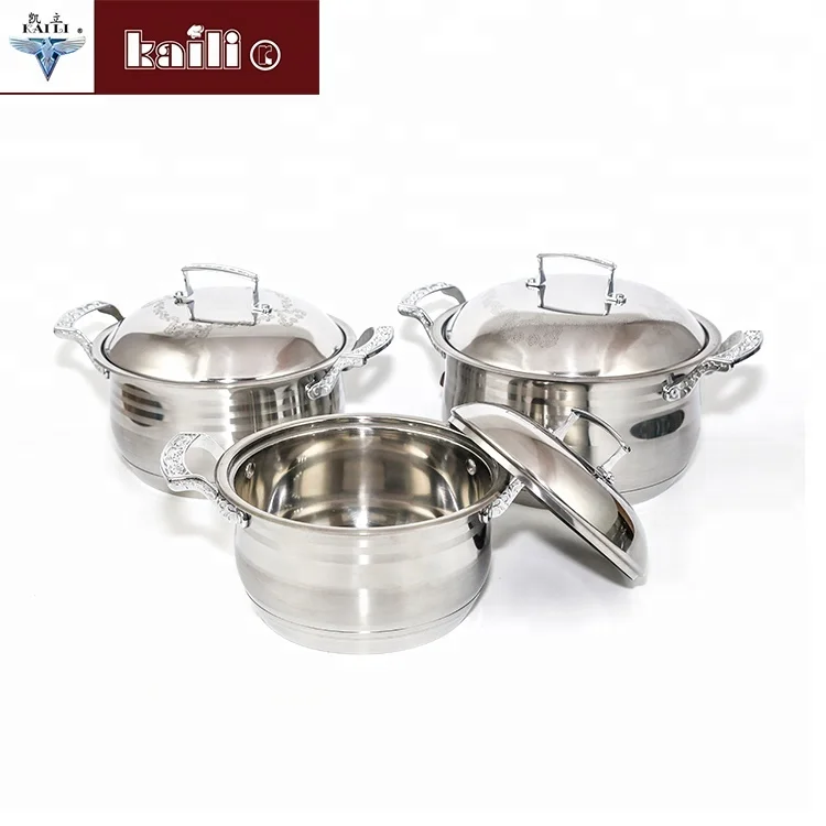 High quality nonstick Silver Color Household Kitchenware Cookware Sets With Pot Cover