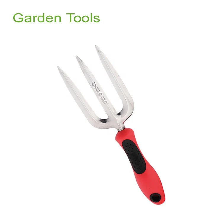 
SS201 Garden Hand Tools Flower Fork With Plastic Fork Handle RL168R 