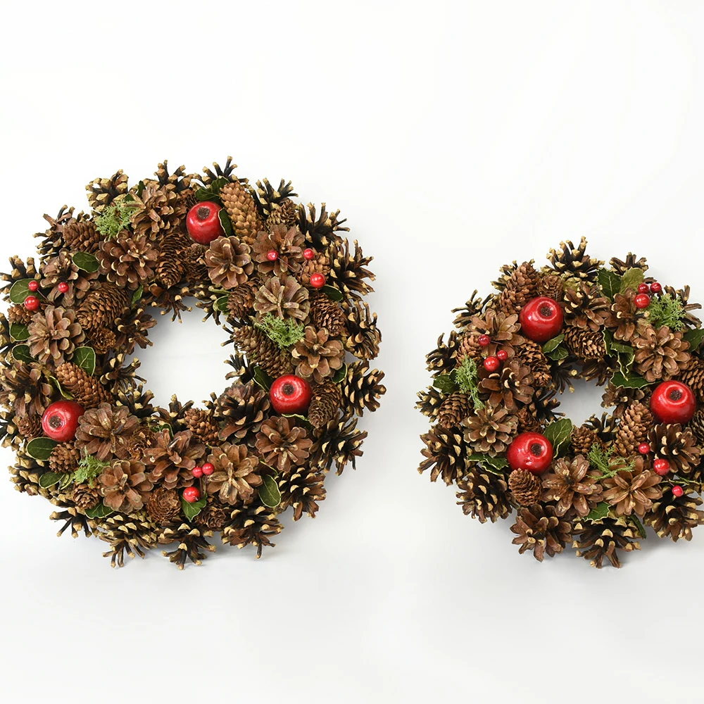 BSCI natural craft  round XMS home  decoration  customize  wreath